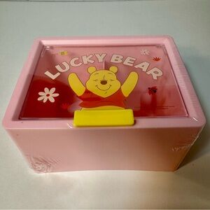 NWT. Disney Winnie the Pooh Collection Dustproof Makeup plastic box